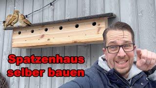 Nistkasten selber bauen ! Spatzenhaus bauen ! Vogelhaus aus Holz bauen ! Meisenkasten selbst bauen