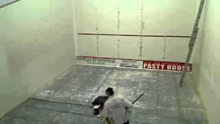 Tavistock Squash Club Court 2 being refurbished
