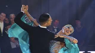 Valerio Colantoni and Anna Demidova Waltz at the World Professional Ballroom Championships 2023