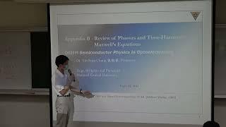 Appendix B.2 相量與時間諧波馬克斯威爾方程(2) Review of Phasors & Time-Harmonic Maxwell’s Eqs.(2), 2023 半導體物理基礎