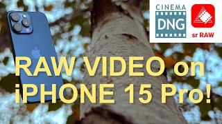 iPhone 15 Pro | RAW Video | sr RAW App