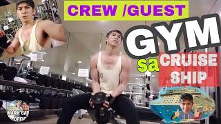 Guest gym Tour at cruiseship #nclcrewrock #markcabritoofficial #seafarer #buhaysacruiseship #marino