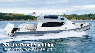 Experience the 33 Yachtline with Twin 400 Mercury's