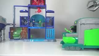 Pj Masks Toys Videos Compilations! Giant Surprise Toys Headquarters Playset Owlette, Gekko, Catboy