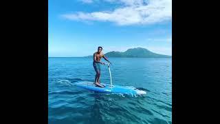 Ludacris working out in the middle of the Sea!