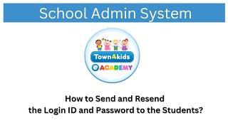 eAcademy School Admin System - How to resend notification to student?