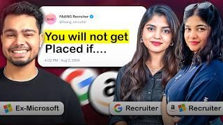 IT Job Market | Google, Amazon & Microsoft Recruiter on Off-Campus Placement Mistakes, Resume, CGPA