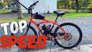 Top Speed Test (80cc Motorized Bicycle)