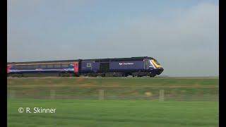 HSTs running on the Great Western Mainline at 125mph in 1 min 25 seconds