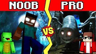 HEROBRINE VS THOMAS.EXE Build Battle In Minecraft - NOOB VS PRO CHALLENGE Maizen Mizen Mazien Parody