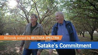 Almonds sorted by BELTUZA SPECTRA  "Satake's Commitment"