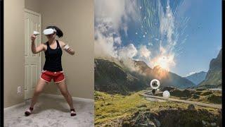 Supernatural VR Oculus Quest 2 gameplay - Queen - Don't Stop Me Now (High intensity) + warmup