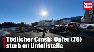 Tödlicher Crash: Opfer (76) starb an Unfallstelle | krone.tv NEWS