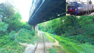  4K Rare cab ride Muttenz - Weil am Rhein via Basel SBB with freight [06.2020]