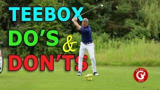 Do's and Don'ts on the tee box - The rules of golf