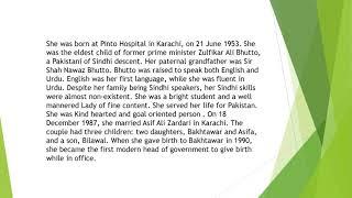 ESSAY on benazir bhutto