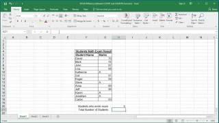 Difference between COUNT and COUNTA Functions in Excel 2016