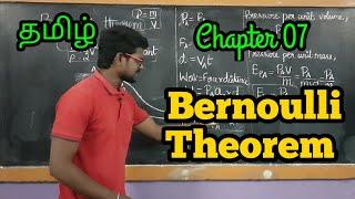 Bernoulli|Theorem|Physics 11|Tamil|MurugaMP