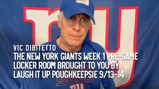 The New York Giants Week 1 Pre-Game Locker Room brought to you by Laugh It Up Poughkeepsie 9/13-14