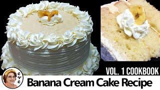 Banana Cream Cake with Banana Custard Filling