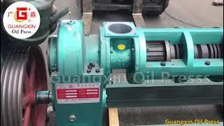 Add Gear Oil To The Gearbox of The New Oil Press Machine | Guangxin YZYX120 Oil Extraction Machine
