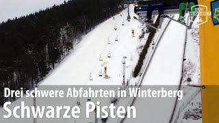 Schwarze Pisten im Skiliftkarussell Winterberg: Abfahrten für Könner im Sauerland