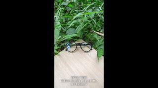 [ MELISAOPTIK.COM ] Frame Kacamata Minus Korea Model Bulat Oval ROPM KS87 Black Gloss