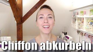 Säumen von Chiffon, Viskose etc. durch abkurbeln -  mit Anna von einfach nähen