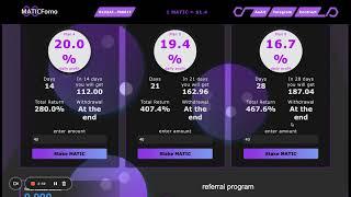 Earn 400 % on your matic with MATICFomo - Part 2  -  Tem10w #crytpto #Defi #Defi