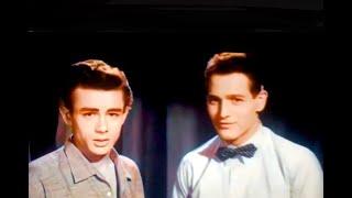 James Dean and Paul Newman flirt during East of Eden screen test