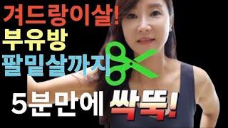 5분만에 겨살이 단번에 털림!부유방,팔뚝살까지 즉각탈탈! 환골탈태운동