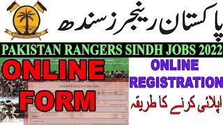 Pakistan Rangers Sindh Jobs 2022 Registration | Online Registration Application Form & Chalan |Join