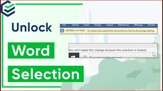 How to Lock a MS Word Document 2024