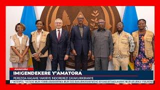 Perezida Kagame yakiriye indorerezi zashimye imigendekere y’amatora mu Rwanda