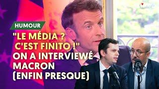 "LE MÉDIA PASSE SON TEMPS À ME CALOMNIER" L'INTERVIEW DE MACRON (ENFIN PRESQUE) TOURNE MAL