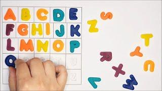 [ABC 영어놀이] for kids 아이들을 위한 알파벳 동요 들으며 알파벳 플레이도우 자리찾기  [알파벳 ABC송 alphabet song ]