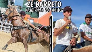 ZE BARRETO CAMPEÃO DA CATEGORIA DERBY EM UM NOVO CAVALO NO PARQUE FERNANDO MAGALHÃES.