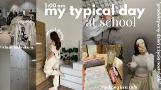 mój typowy dzień w szkole | school diaries vlog *nauka, wczesne wstawanie & szkolne grwm*