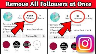 How to Remove all Followers in Instagram by One Click | Delete All Instagram Followers at Once