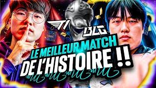 T1 vs BLGDE LOIN LA MEILLEURE GAME DE L'HISTOIRE MSI (PERDRE = ÉLIMINATION)