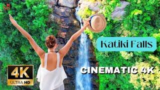 Katiki Waterfalls Cinematic 4K || Drone Shot || Waterfall cum Mountain view in Araku/Vizag