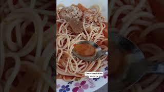 Tomatoes Mushroom onions chillies  Pork meat soup Pasta