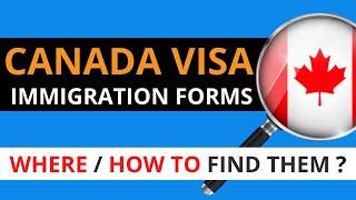 CANADA IMMIGRATION 2021 - FORMS - How to download visa forms on Canada's website