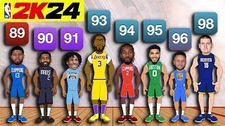 The Best NBA Player from every NBA 2K24 Rating!