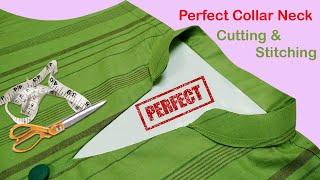 Collar neck Cutting and Stitching | Collar lagane ka tarika | Ban collar | Van Collar