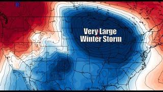 Incoming Very Large Winter Storm ~ Heavy Snow Totals + Severe Weather