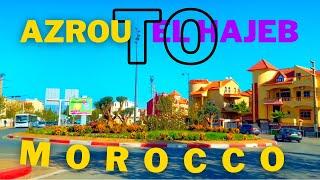 Driving from Azrou City to El Hajeb City Morocco  2025 | vidéo music person walking