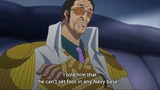 I shorted this episode : Fleet admiral Akainu gets angry