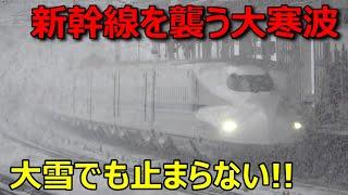 記録的大雪なのに意地でも走り続ける東海道新幹線がスゴすぎました!!