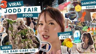 3 VIRAL FOODS at Jodd Fairs Bangkok! Leng Zap, Mango Lady & Dancing Squid! Ada 2 Night Market ?!